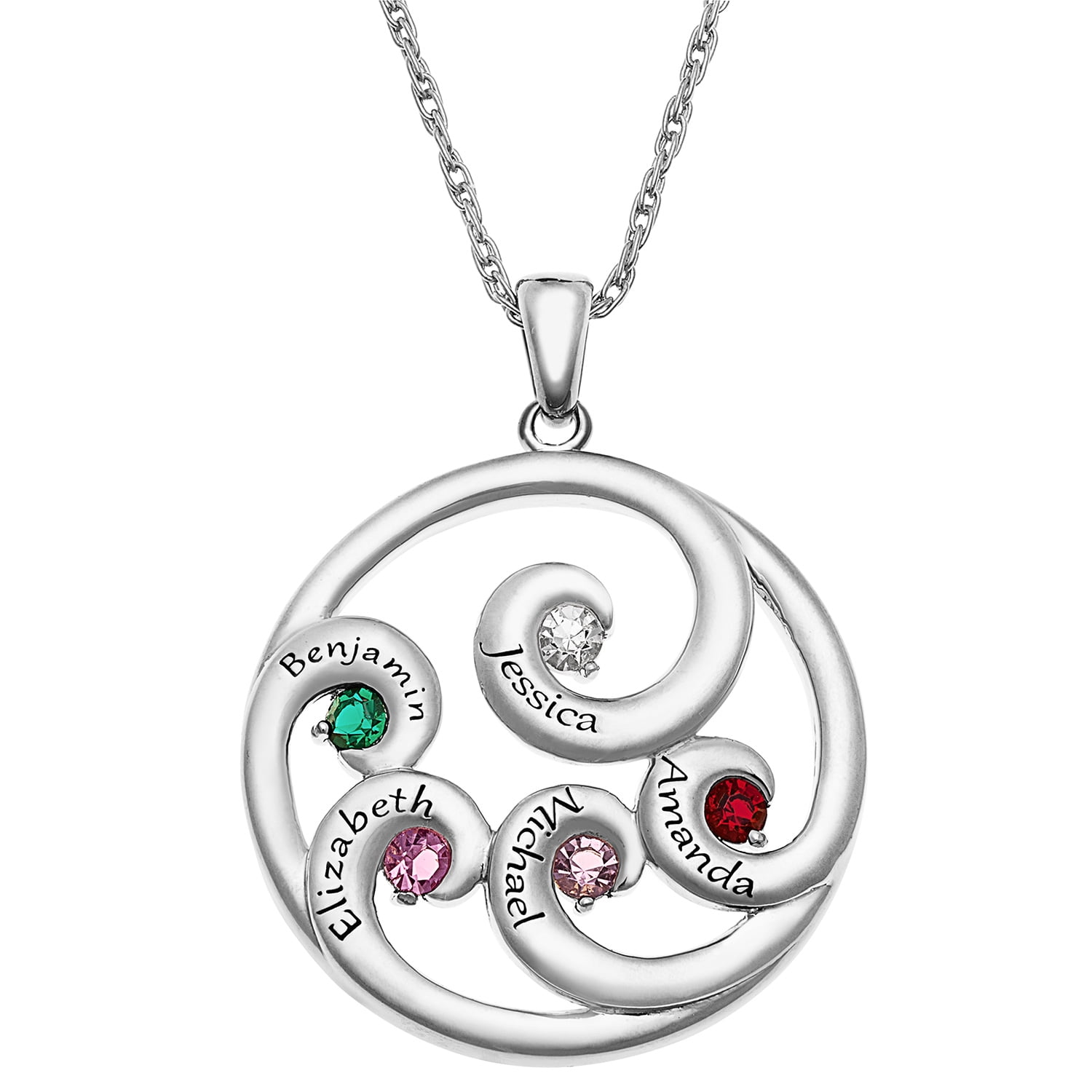 mothers birthstone necklace walmart