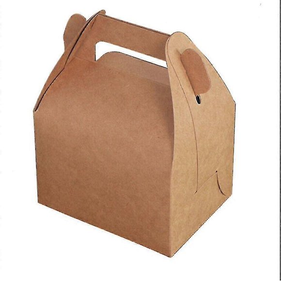 Rustic Kraft Rectangular Hamper Gift Box Bags Party Wedding Christmas Gift. (brown)(10pcs)