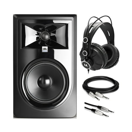 JBL 305P MKII Powered 5-inch 2-Way Monitor with Isolation Pads & TRS Cable