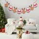 thumbnail image 4 of Guirnalda de banderines navideños | Set de 8 piezas de decoración navideña de papel para interiores y exteriores | Decoración festiva de Papá Noel, renos y árbol, 4 of 6