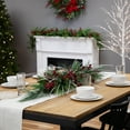 thumbnail image 5 of Northlight Real Touch™ Berries and Birch Twigs Artificial Pine Christmas Swag - 62" - Unlit, 5 of 9