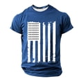 thumbnail image 2 of Bnwani Shirts for Men Short Sleeve Casual Shirts Crew Neck Tee Blue 2XL, 2 of 4