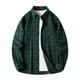 thumbnail image 1 of Blusa y camisa de manga larga con cuello vuelto para hombre, estilo informal, a cuadros, con bolsillos y botones, de licra, 1 of 7