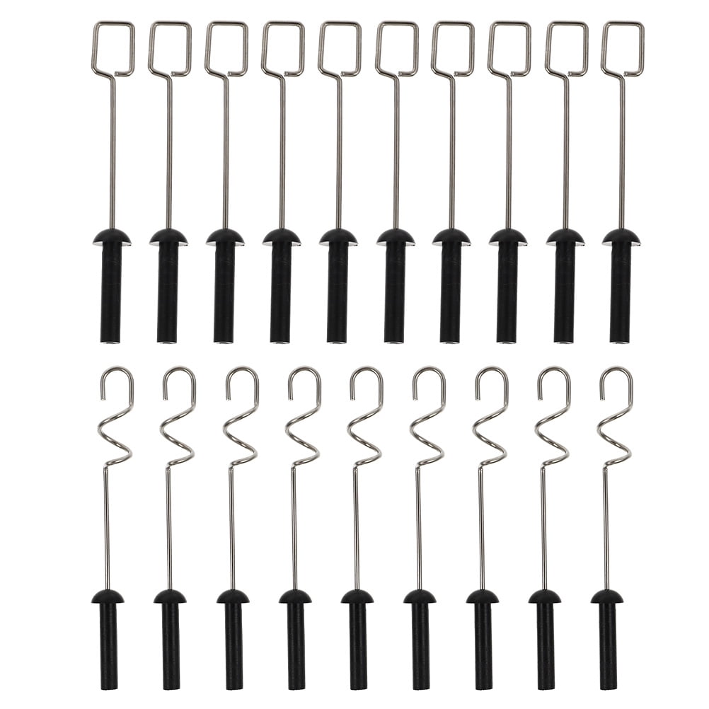 Rosarivae 20pcs Pigment Blender Replacement Heads Stainless Steel