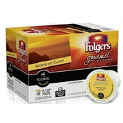 Folgers Morning Cafe K Cup Pods for Keurig Brewers, Light Roast, 12 Count (Pack of 3), 36 Count