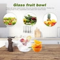 thumbnail image 5 of MEIBUTYUP Clear Glass Bowl for Fruit Salad and Vegetables, Simple Design, Dishwasher , 1 Pack, 5 of 6