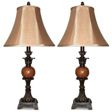 Bronze Finish With Gold Accents 2-pack