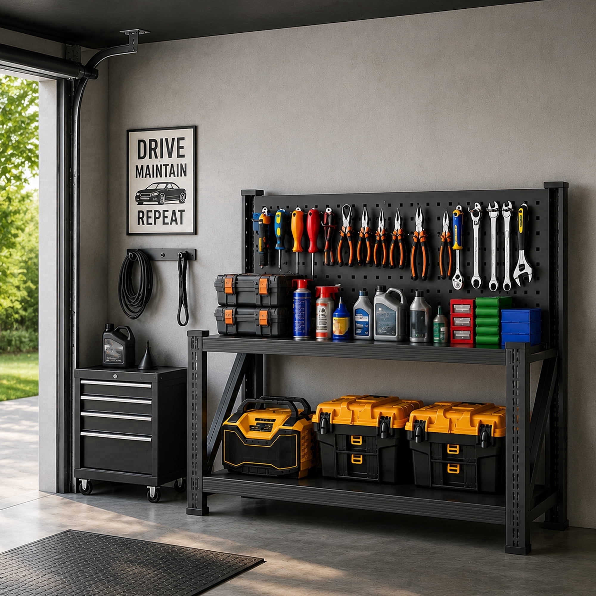 WORKPRO Multi-Purpose 48-inch Workbench with Work Light, 3302