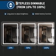 thumbnail image 2 of Bingirl LED Bathroom Mirror: Front and Backlit, Anti-Fog, Dimmable, Smart with Memory Function, 2 of 7