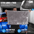 thumbnail image 6 of Loop Drying Towel - 1200 GSM Ultra-Plush Microfiber Car Drying Towel - Super Absorbent, Scratch-Free, Lint-Free - Extra Large 20"x31" for Car Detailing, Washing, and Polishing (Pack of 1), 6 of 7