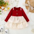 thumbnail image 2 of Sngxgn Toddler Tutu Dress Little Girls Fluffy Summer Dresses Casual Party Tulle Dress for Kids(Red,6), 2 of 9