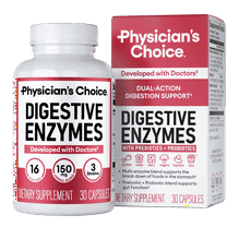 Physician's Choice Digestive Enzymes, Digestive & Gut Health, Bloating & Meal Time Discomfort, Men and Women, 30 Count