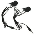 thumbnail image 2 of Shisuyan 2Pcs 3.5mm Wired Lavalier Lapel Microphone Condenser Microphone Recording Mic, 2 of 8