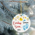 thumbnail image 3 of Baby Coming Soon 2025 Ceramic Ornament, Personalized Baby Bump First Christmas Ornament, Pregnancy Announcement Ornament Gift for Husband Grandparents Name New Baby Boy Girl Ornament Xmas 5qYiqz, 3 of 6