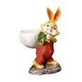 thumbnail image 4 of jinwen Easter Bunny Statue Flowerpot Balcony Decoration for Outside Decor Versatile Yellow, 4 of 9