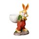 thumbnail image 4 of Estatua de conejo de Pascua, maceta, escultura decorativa de animal, hecha a mano, linda flor Amarillo, 4 of 9