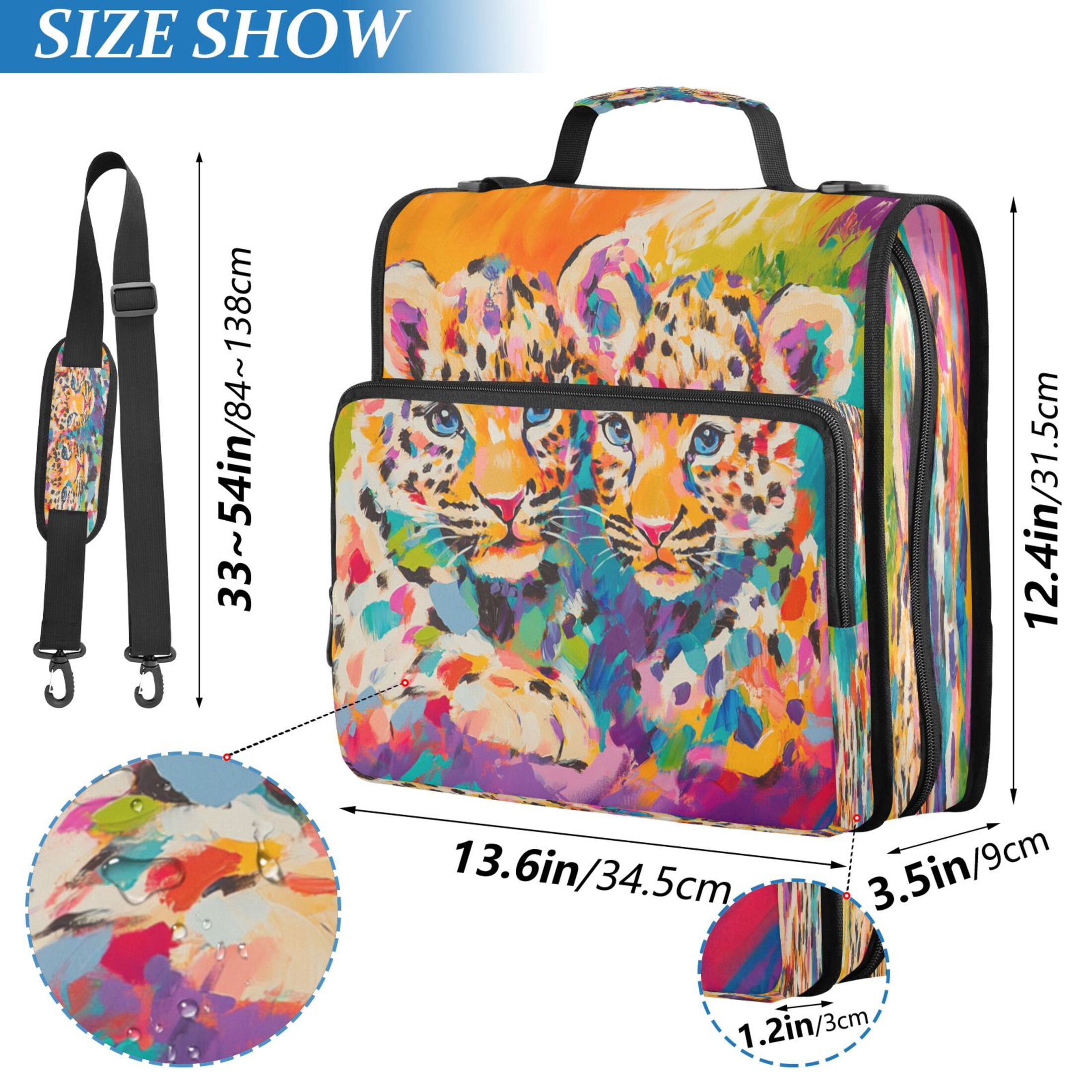 YAZAOO Zipper Binder trapper keeper Documents Organized Design Enchanted Sunflower Roses Printed