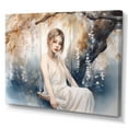thumbnail image 2 of Designart "Stunning Woman Under Willow Tree II" Fashion Woman Canvas Art Print, 2 of 5