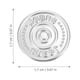 thumbnail image 2 of unbranded 100Ud Botones De Jeans Redondos En Plata Con Simple Y Ajustable Para Uso En, 2 of 6