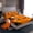 Orange A, variant on Homewish Halloween Pumpkin Lantern Print Twin Sheets,3D Initial Letter D Bedding,3pcs,1 Fitted Sheet and 1 Pillowcase