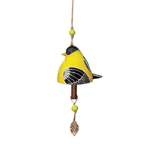 Studio M Goldfinch Bird Beautiful Unique and Vibrant Ceramic Bell Wind ...