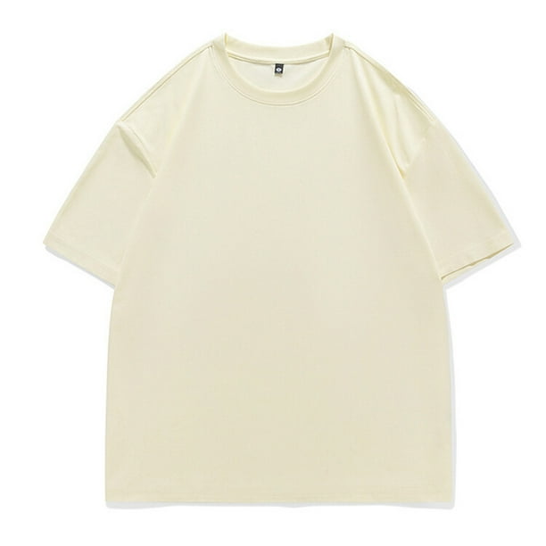Tops para hombre, blusas y camisas de manga corta con cuello redondo para hombre, moda casual para hombre, vintage, bolsillos, botones, cuello redondo, manga corta, top de poliéster para hombre