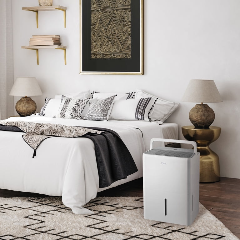 TCL 32 Pt 3,000 sq ft Smart Dehumidifier - White, Energy Star Most