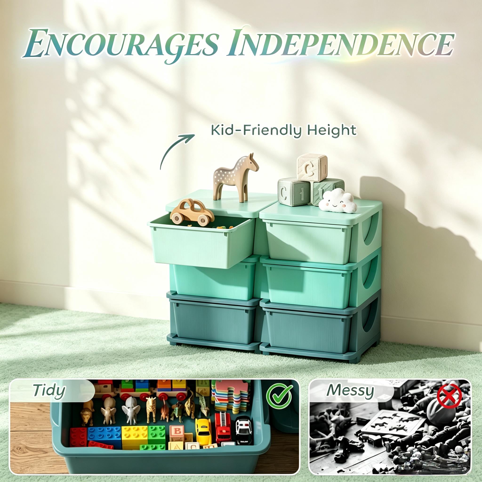 Space-Saving Vertical Drawer Unit, Multi-Tier Toy Organizer, Storage Drawers, Storage Tower