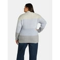 thumbnail image 2 of Terra & Sky Women’s Plus Size Mock Neck Chenille Sweater, Sizes 0X-5X, 2 of 5