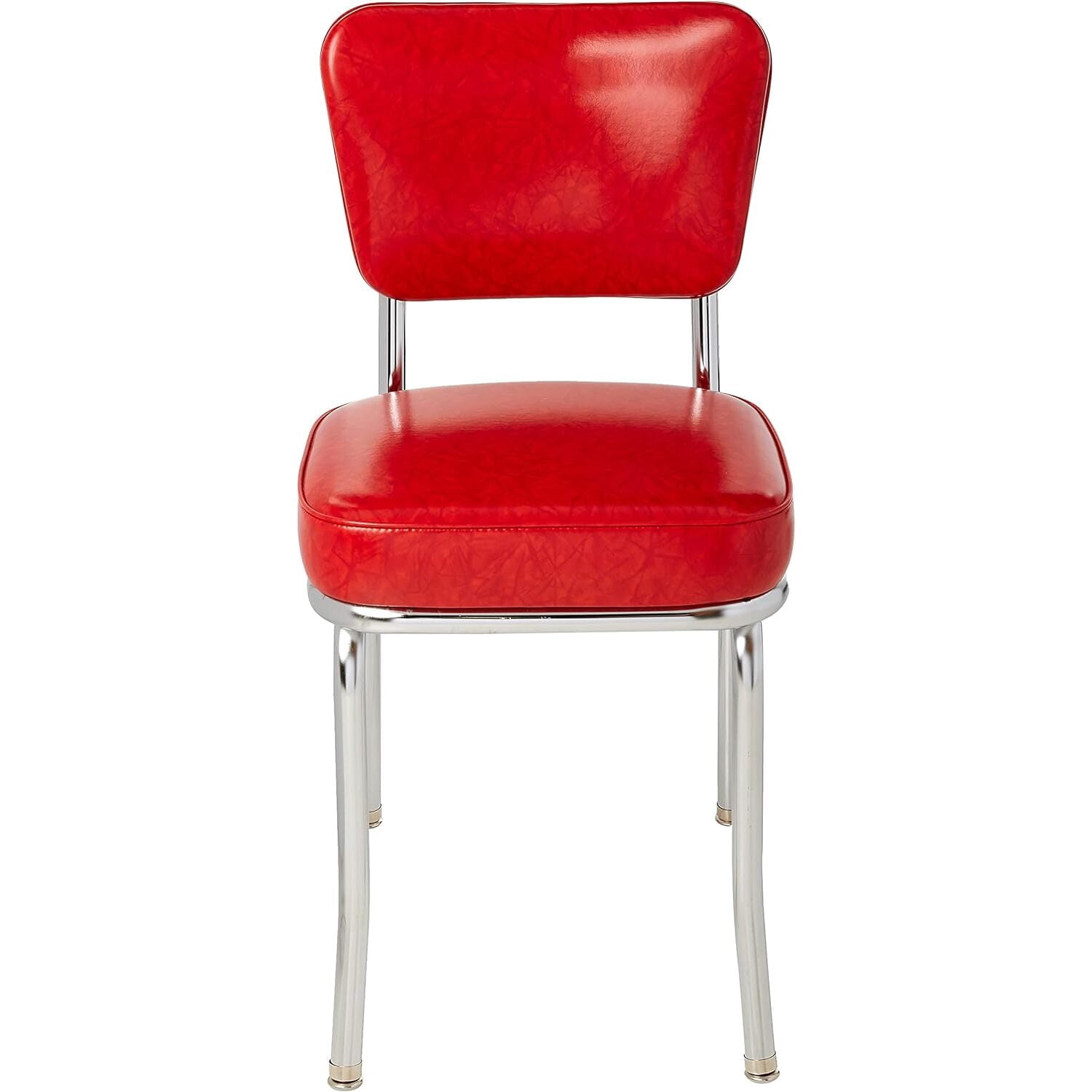 Richardson Seating Diner Chair with 2" Box Seat-Color:Cracked Ice Red
