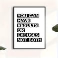 thumbnail image 2 of Inspirational Gym Quotes Poster Wall Art Motivational Fitness Decor for Living Room Bedroom Home Office Modern Style, UNFRAMED 12x18, 2 of 5