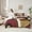 Red Brown Wheat, variant on Homewish Geometric Stripes Lines 7-Piece Bedding Comforter Set for Boys Girls,Vintage Aesthetic King Bedding Sets,Minimalist Gradient Ultra Soft Bed Sheets,Ultra Soft Home Decor,Reversible