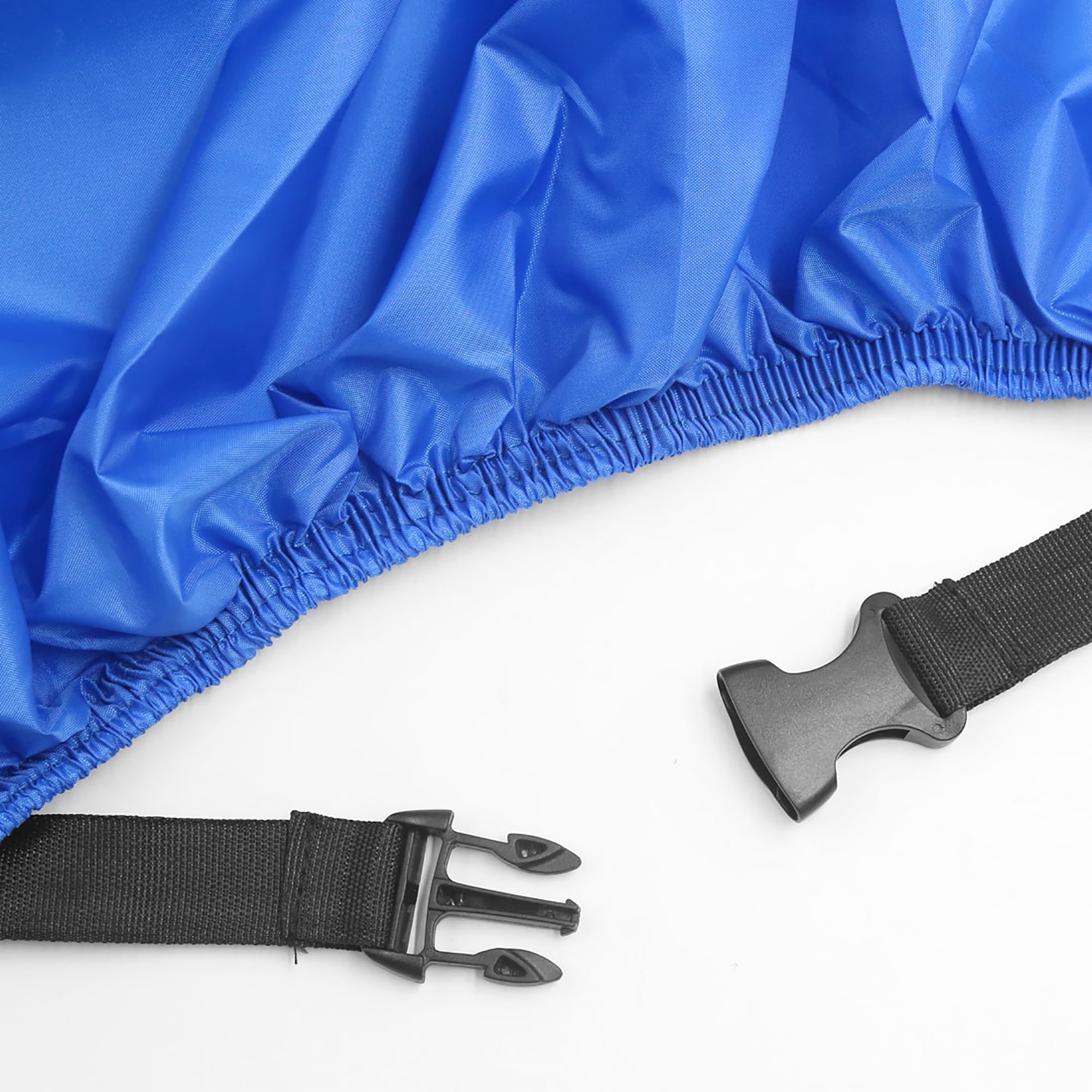 Unique Bargains 180T Motorcycle Cover Protector Rain Dust UV Proof Black+Blue XXXL