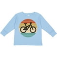thumbnail image 3 of Inktastic Bicycle Vintage Cyclist Sunset Boys or Girls Long Sleeve Toddler T-Shirt, 3 of 5