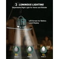 thumbnail image 2 of Tent Ceiling Fans for Camping Hanging, Portable Tent Fans with Light and Remote Control, Power Bank, USB Battery Operated Camping Fan with Hanging Hook for Outdoor, Car, RV, 2 of 9