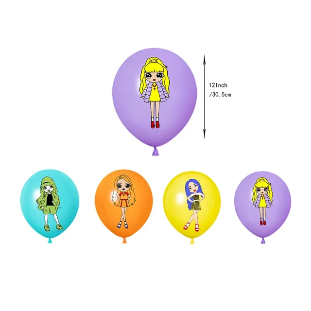 Lindo juego de cubiertos para fiesta de cumpleaños con diseño de arcoíris alto, plato y pancarta desechable, globos colgantes, decoraciones de fondo para cumpleaños