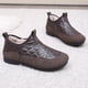 thumbnail image 4 of Xucatan Women's Puffy Low Booties, Slip On Winter Snow Boots with Fleece Lining & Memory Foam, Lightweight Warm Indoor Outdoor Shoes Gift, 4 of 7