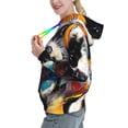 thumbnail image 2 of Honeii Cow Pattern Womens Oversized Hoodies Long Sleeve Sweatshirts Pullover Fall Outfits with Pocket-Small, 2 of 7