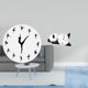thumbnail image 2 of Reloj de pared con bailarina bailando, reloj silencioso con diseño de panda, bonito y creativo reloj colgante, tablero de densidad de vidrio, adecuado, 2 of 8