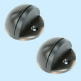 thumbnail image 2 of Renovators Supply Oil Rubbed Bronze Solid Brass Door Stop Bumper Floor Mount 1.65" Dia. Dome Style Adjustable Height Rubber Stopper Bumper forAbsorbing Shock w/Hardware Pack of 2, 2 of 3
