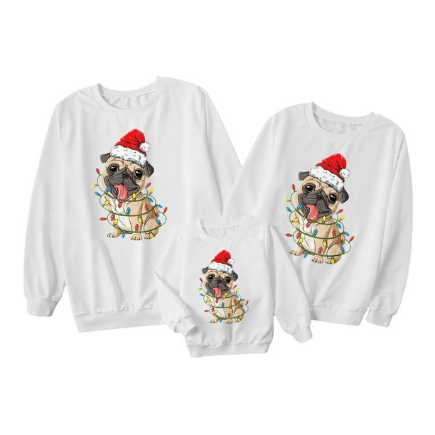 Atuendo para padres e hijos, camisetas de manga larga con