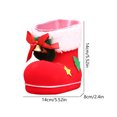 thumbnail image 2 of Mini botas rojas navideñas, decoración de zapatos dulces, suministros de decoración del hogar, 2 of 6