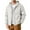 White #4, variant on Kixjoy Mens Winter Jacket Fleece Lined Big and Tall Hooded Coat Outdoor Fashion Zip Up Down Jacket Warm Heavyweight Fall Coats for Men with Pockets, White 4XL