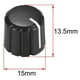 thumbnail image 4 of Perillas de Control de Potenciómetro de 20 Piezas para Perillas de Tono de Volumen de Guitarra Eléctrica Negro Tipo D 6 mm, 4 of 5