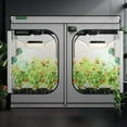 thumbnail image 2 of VIVOSUN G848 96"x48"x80" Grow Tent, 8x4 FT Advanced Gray Mylar Hydroponic Tent with 22mm Poles, Observation Window and Floor Tray for Plants for VS4000/VSF4300, 2 of 8