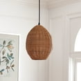 thumbnail image 4 of SAFAVIEH Valter A19 Natural Rattan Pendant Light with Natural Shade, 4 of 6