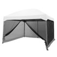 thumbnail image 1 of Ozark Trail Mesh Screen Curtain for Instant 11ft x 11ft Outdoor Pop-Up  Canopy , Black Color, 1 of 3