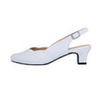 thumbnail image 3 of PEERAGE Eve Women's Extra Wide Width Dress Slingback WHITE 11, 3 of 6