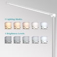 thumbnail image 5 of Lámpara de escritorio multifuncional, lámpara de escritorio LED de bajo consumo con cargador inalámbrico rápido de 10 W y puerto de carga USB de 5 V/2 A, 35 opciones de brillo, lámpara de escritorio, 5 of 5
