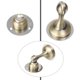 thumbnail image 5 of Uxcell 55 mm Protector de Tope de Puerta Magnético Silencioso de Acero Inoxidable 1 Pcs Tono Bronce, 5 of 7